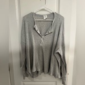 Aerie Waffle Henley Shirt